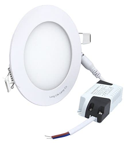 Image of 6W LED Round Recessed Ceiling Flat Panel Down Light Slim Lamp Warm White 3000k