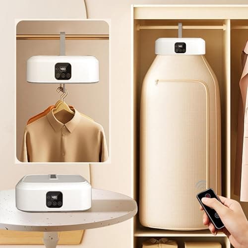 Image of TEMU-SC 600W Portable Electric Clothes Dryer, Dry Buddy with Remote Control, Indoor Apartment, Dorm, RV Dryer [Energy Class A+++](UK Plug)