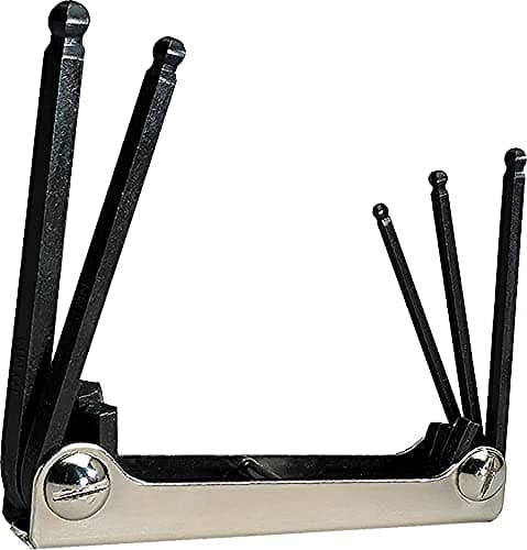 Image of EKLIND 21171 Classic Steel Handle Fold-up Hex Key Allen Wrench - 7pc Set Metric MM Sizes 1.5-6