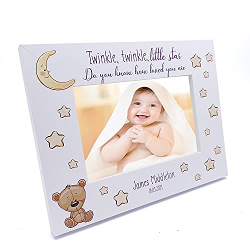 Image of Personalised Baby Photo Frame Twinkle Twinkle Little Star