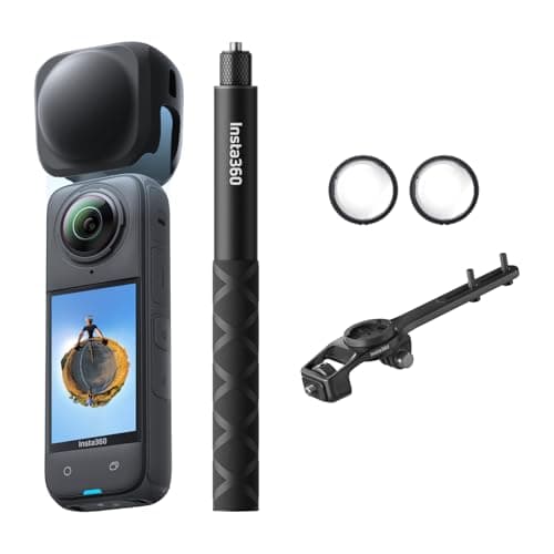Image of Insta360 X4 Road Cycling Bundle (Integrated) No microSD Card - Waterproof 8K 360 Action Camera, 4K Wide-Angle Video, Invisible Selfie Stick Effect