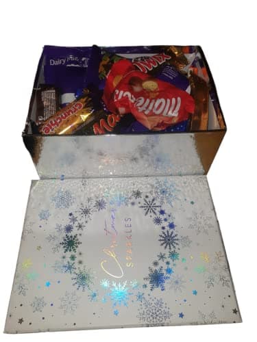 Image of Christmas Chocolate Selection Gift Box CONTAINING 60 Branded Fun Size Chocolates.