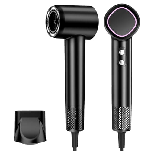 Image of Ionic Hair Dryer, HEXTEK Hairdryer for Women 160,000 RPM Professional Hair Dryer 500 Million Negative Ions - Lightweight Intelligent Sensor Control Fast Drying for Home Travelling Gym