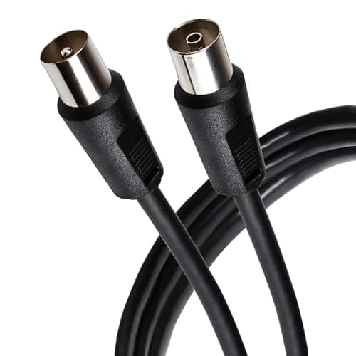 Image of Maplin TV Aerial Extension Cable 1M Coaxial Cable RF Male to RF Female