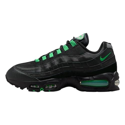 Image of Nike Air Max 95 "Big Bubble Men's Shoes (Black/Black/Pearl Grey/Green Shock), Black/Black/Pearl Grey/Green Shock, 10 UK
