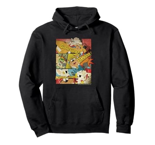 Image of Danger Mouse & Penfold Comic Strips Retro Pullover Hoodie