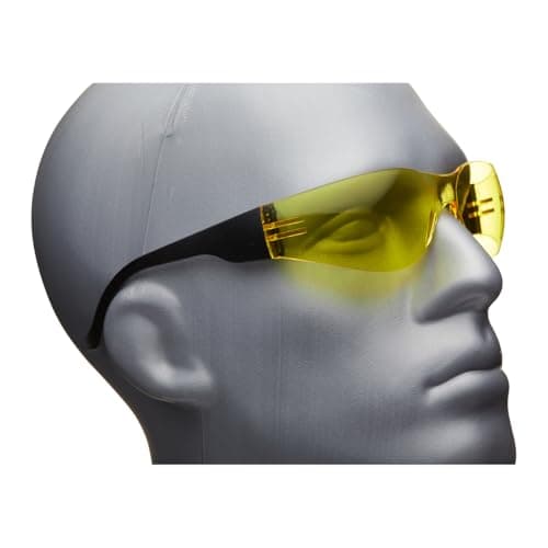 Image of Blackrock Safety Glasses Yellow, Polycarbonate Anti-Scratch Lens, For Work, Eye Protection, Protective, Shooting, Cycling, Mens Womens Unisex, Good Viewing, Laboratory, Gardening