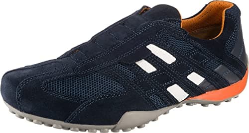 Image of Geox Man Uomo Snake Sneakers, NAVY, UK 8