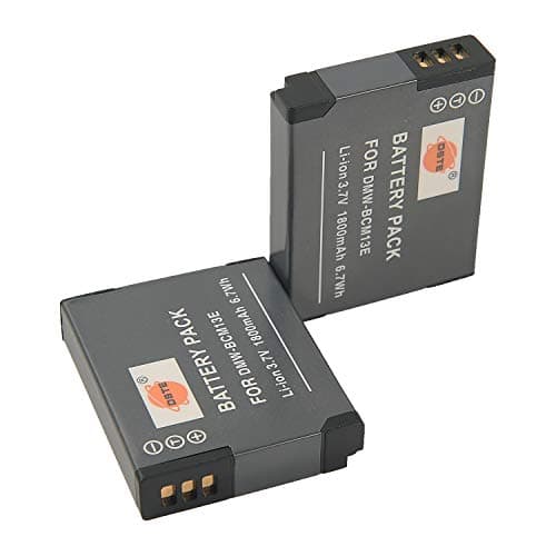 Image of DSTE DMW-BCM13E Rechargeable Li-ion Battery (2-pack) Compatible with Panasonic Lumix DMC-FT5 DMC-TS5 DMC-TZ37 DMC-TZ40 DMC-ZS27 DMC-ZS30