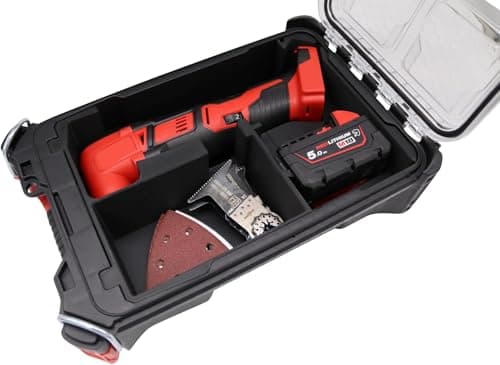 Image of Compatible with MILWAUKEE Packout Compact - 3D Printed PLA+ Insert for M18 BMT Multitool | Organiser for Compact Box - Robust, Perfect Fit & Ready to Use (M18 BMT Multitool)
