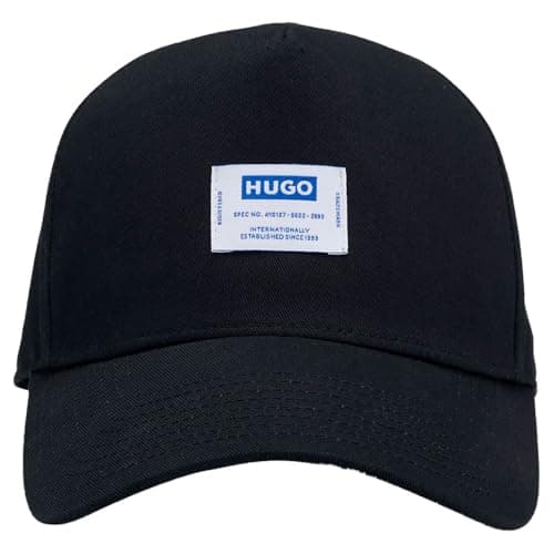 Image of Hugo Men's Merk-pl-ts 10269331 01 Cap, Black, One Size