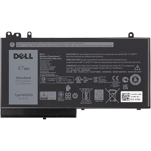 Image of Dell PART4YOU Battery 47Wh 3-Cell 11.4V Latitude E5270 E5470 E5570 Type: NGGX5 JY8D6 W9FNJ RDRH9