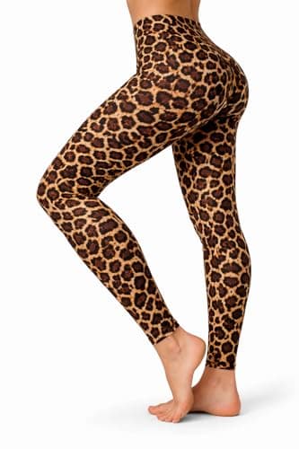 Image of High Waist Womens Leggings - 4 Way Stretch Yoga Pants Workout Leggings - Ankle Length Jeggings for Women(XXL, Leopard)