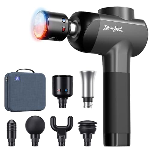 Image of Massage Gun with Heat and Cold, Bob and Brad X6 Pro Max Massage Gun Deep Tissue 11MM Amplitude with 6 Heads, 3200RPM Handheld Muscle Massager Gun for Shoulder Back Body Massage Relax Recovery, Gift
