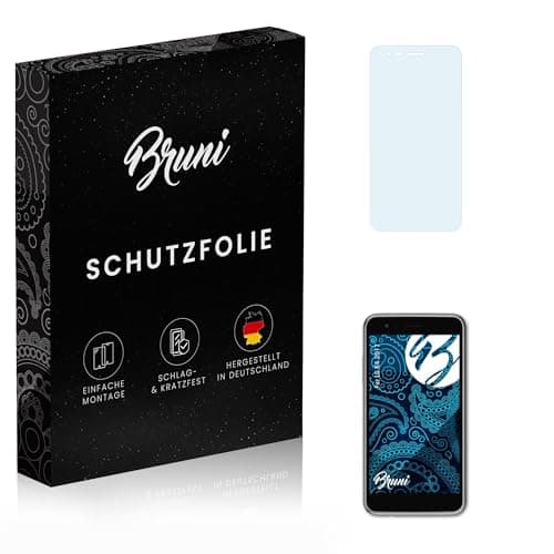 Image of Bruni Screen Protector compatible with LG K4 2017 Protector Film, crystal clear Protective Film (2X)