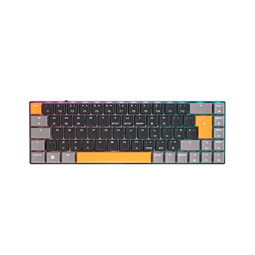 Image of CHERRY MX-LP 2.1 Compact Wireless, Cordless Compact Gaming Keyboard with 68 Keys, UK Layout (QWERTY), Mechanical MX LOW PROFILE SPEED Switches, Black