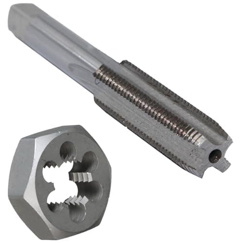 Image of Drill America POUTHM22X2.5 m22 X 2.5 Tap and Die Kit, HSS Plug Tap and Carbon Hex Die