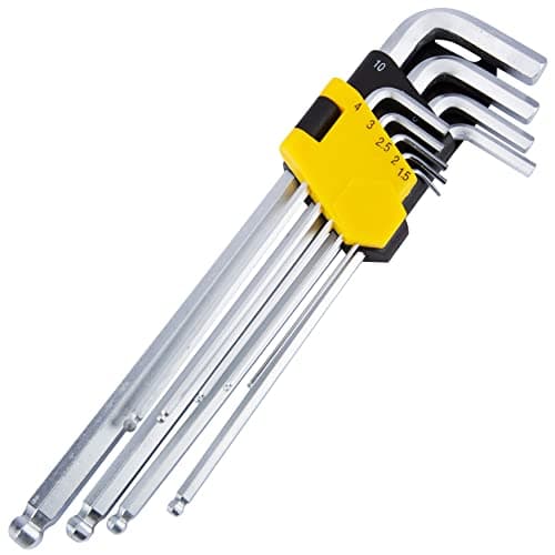 Image of NTI 9 Pcs BlueSpot Extra Long Ball End Hex Allen Keys Set | 1.5-10mm | Metric | Diamond Headed | Anti-Slip | Power & Hand Tools | DIY | UK Free P&P