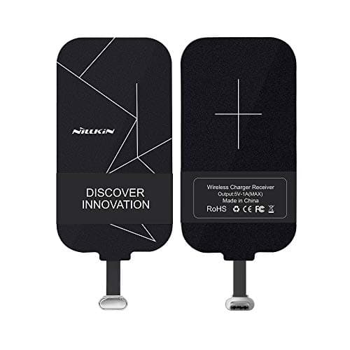 Image of Type C Wireless Charging Receiver, Nillkin Ultra Slimming Qi Wireless Charging Receiver with USB C [Long Version] for Google Pixel 3a / OnePlus 6 / 6T / 7/7 Pro and Other Large Phones