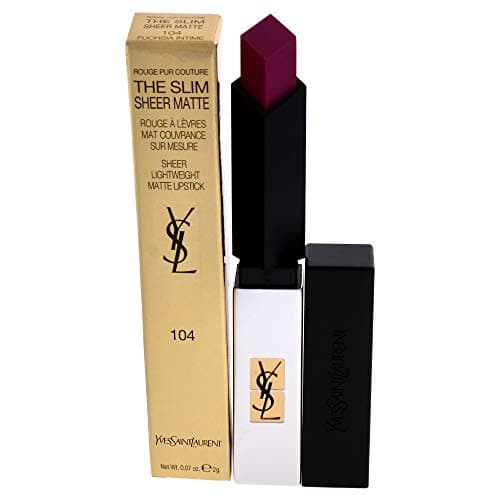 Image of Yves Saint Laurent Rrouge Pur Couture The Slim Sheer Matte N°104 - Fuchsia Intime, 10 g