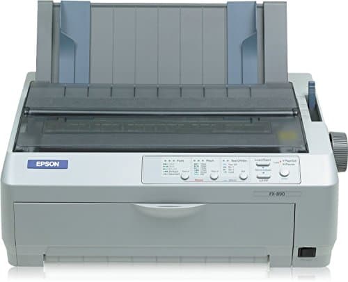 Image of Epson FX-890 - dot matrix printers (Envelopes, Labels, Plain paper, Roll, 240 x 144 DPI, 9-pin, Bi-direction, 414 x 350 x 167 mm, 5 - 35 °C)