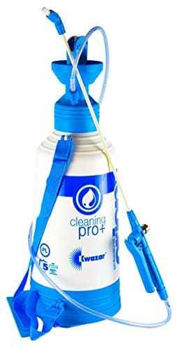 Image of Kwazar 20010032 Industrial Pump Sprayer Pressure Sprayer with Viton Seal Orion Pro Plus 3 L, White/Blue, 22 x 22 x 64 cm