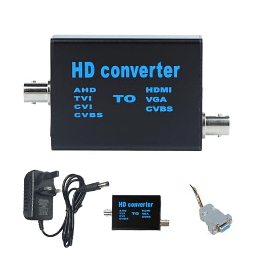Image of SDIDVIEXPERT BNC to HDMI Video Signal Convertor,Audio Capture,4-IN-1 Composite CVBS AHD TVI CVI Converter Supporting Cable VGA for Camera/DVR/CCTV Security System Android