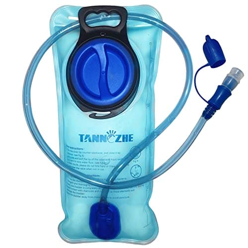 Image of TANNOZHE Hydration Water Bladder-Leak Proof-BPA Free Hydration Pack Replacement-Sports Travel Reservoir Bag Pack Hiking Outdoor-2Litre Blue