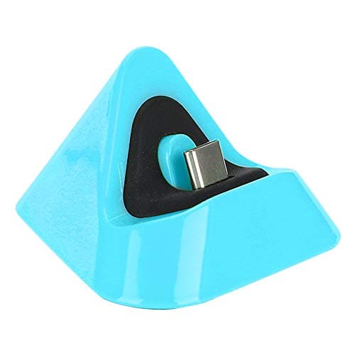 Image of Portable Type C Charging Base, Triangle Charging Stand Holder for N-Switch/Lite Host (Blue Green)