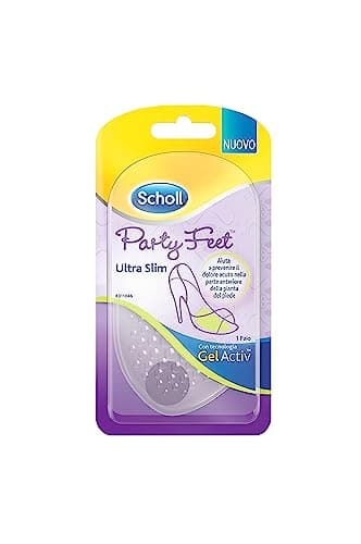 Image of Scholl Party Feet Ultra Slim Gel Forefoot Sole Protection Pads - Clear Pads for High Heels - Anti Slip Technology - 1 Pair