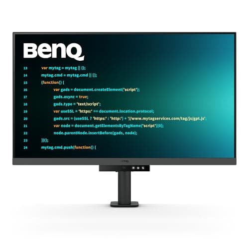 Image of BenQ RD320UA 32” 4K 3840x2160 Programming Monitor with 2000:1 Contrast Ratio, Nano Matte Panel, MoonHalo, 90W USB-C, Coding Modes, Night Coding Comfort, Ergo Design, and Eye-Care Technology