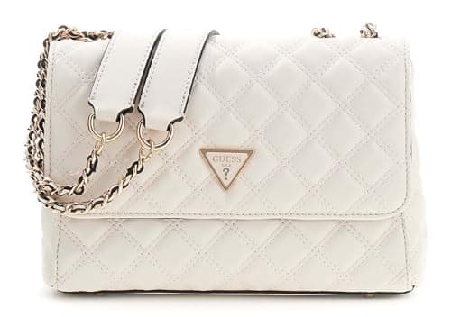 Image of GUESS Giully II Compound Convertible Flap Bag Cream White