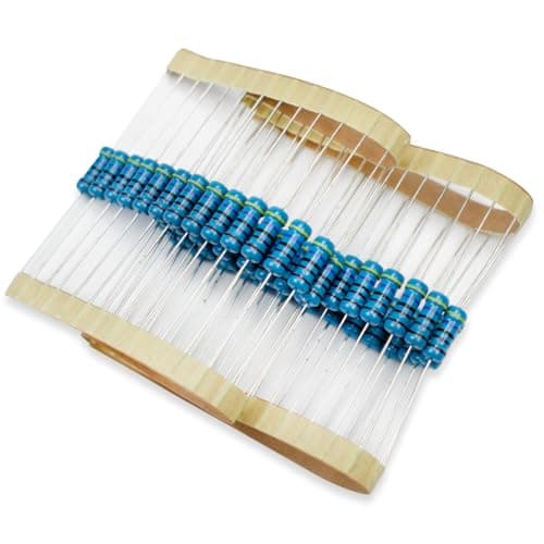 Image of Innfeeltech 50 Pcs 1W 1% Tolerance 4.7K Ohm Metal Film Resistor Resistance for DIY Project and Experiments