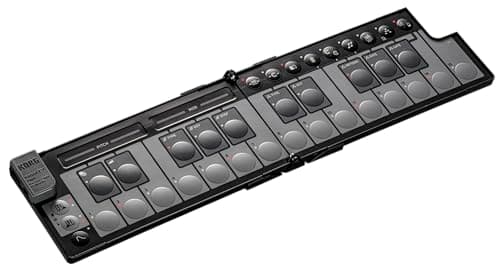 Image of Korg nanoKEY Fold - Foldable 25 Key MIDI Keyboard Controller with USB-C and TRS-MIDI - Black