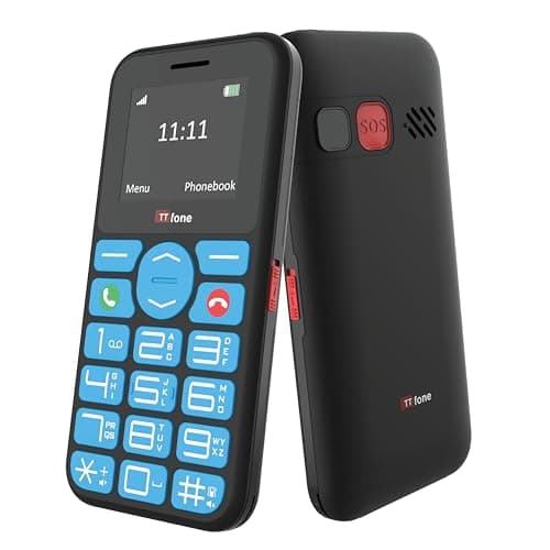 Image of TTfone TT190 Big Button Basic Senior Unlocked Emergency Mobile Phone - Simple Cheapest Phone (with USB Cable)