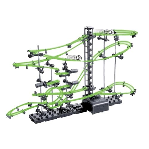 Image of Marble Roller Coaster - 45cm Construction Maze Set, Track Set for Stem Building, Creative Logic Puzzle Board | Educational Marble Run Game for Birthday Christmas Easter Celebrationlity to exe