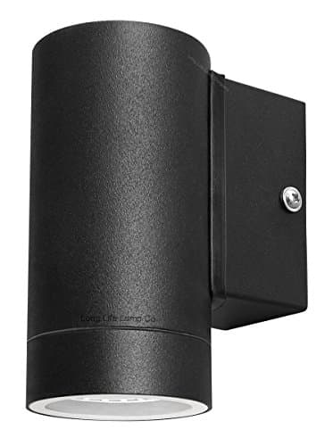Image of Long Life Lamp Company Black Stainless Steel Single Outdoor Wall Light IP65 Down Wall Light Matt Black ZLC18B