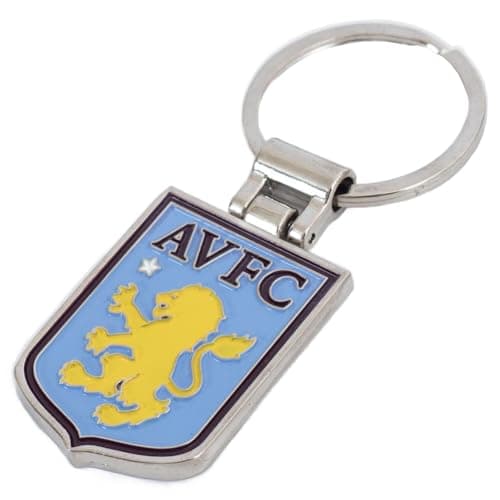 Image of Aston Villa FC Crest Shaped Keyring