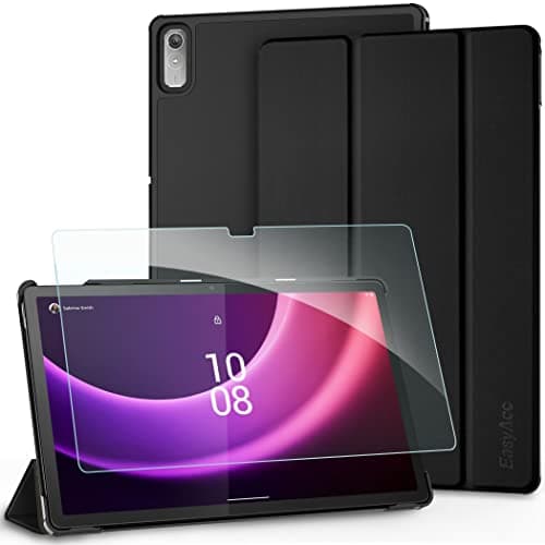 Image of EasyAcc Case for Lenovo Tab P11 2nd Gen 11.5 Inch 2022 with Screen Protector, Ultra Thin Case with Stand Function, Auto Sleep Wake Up Function, Black