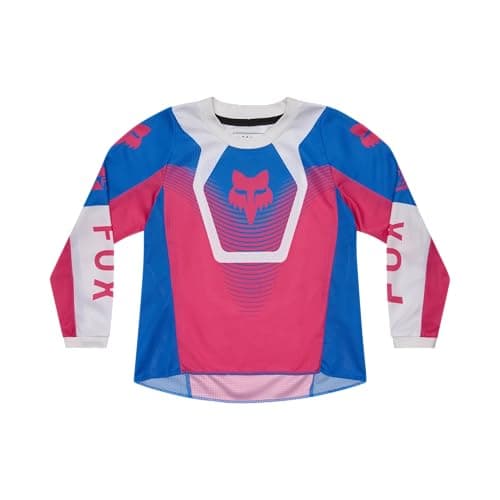 Image of Fox 180 Collect Children's Motocross Jersey, Pink/Blue, K-S