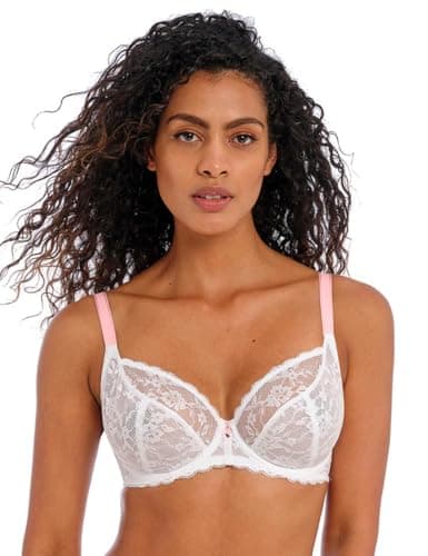 Image of Freya Offbeat Plunge Bra White White 30FF