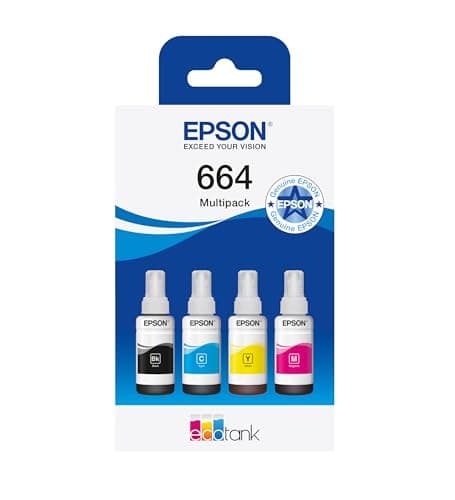 Image of Epson EcoTank 664 Genuine Multipack Ink Bottles