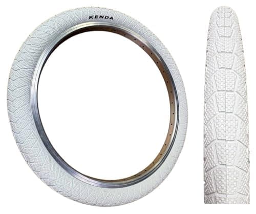 Image of Kenda Krackpot WHITE 20 x 1.95 BMX/Mountain Bike Tyre K-90