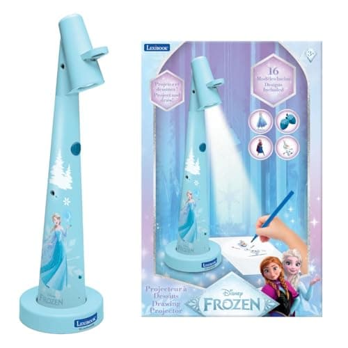 Image of LEXIBOOK, Disney Frozen, Drawing Projector, Blue White, CRP10FZLXB