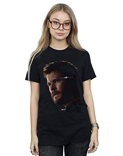 Image of Marvel Women's Avengers Endgame Avenge The Fallen Thor Boyfriend Fit T-Shirt Black XXXX-Large