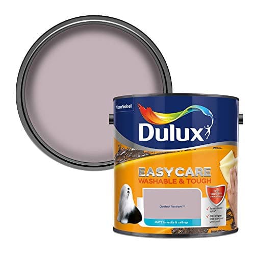 Image of Dulux Easycare Washable & Tough Matt Emulsion Paint For Walls And Ceilings - Dusted Fondant 2.5 Litres