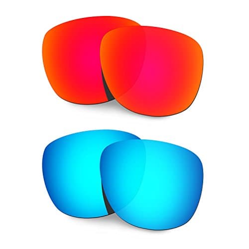 Image of HKUCO Mens Replacement Lenses For Oakley Trillbe X Sunglasses Red/Blue Polarized