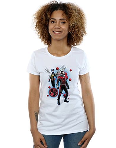 Image of Marvel Women's Ant-Man and The Wasp Particle Pose T-Shirt White X-Large