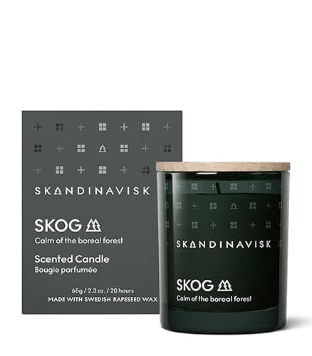 Image of Skandinavisk Skog 'Forest' Mini Scented Candle. Fragrance Notes: Pine Needles and Fir Cones, Birch Sap and Lily of The Valley. 65 g.
