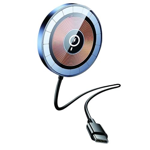 Image of Mobitel Magnetic Wireless Charger 15W Fast MagSafe Compatible Charger Pad USB C Qi Charging Pad for iPhone 17 16 15 14 13 12 Pro Max Samsung S25 Ultra S24 S23 Google Pixel AirPods Android